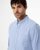 Camisa slim fit manga larga azul sold by Gef