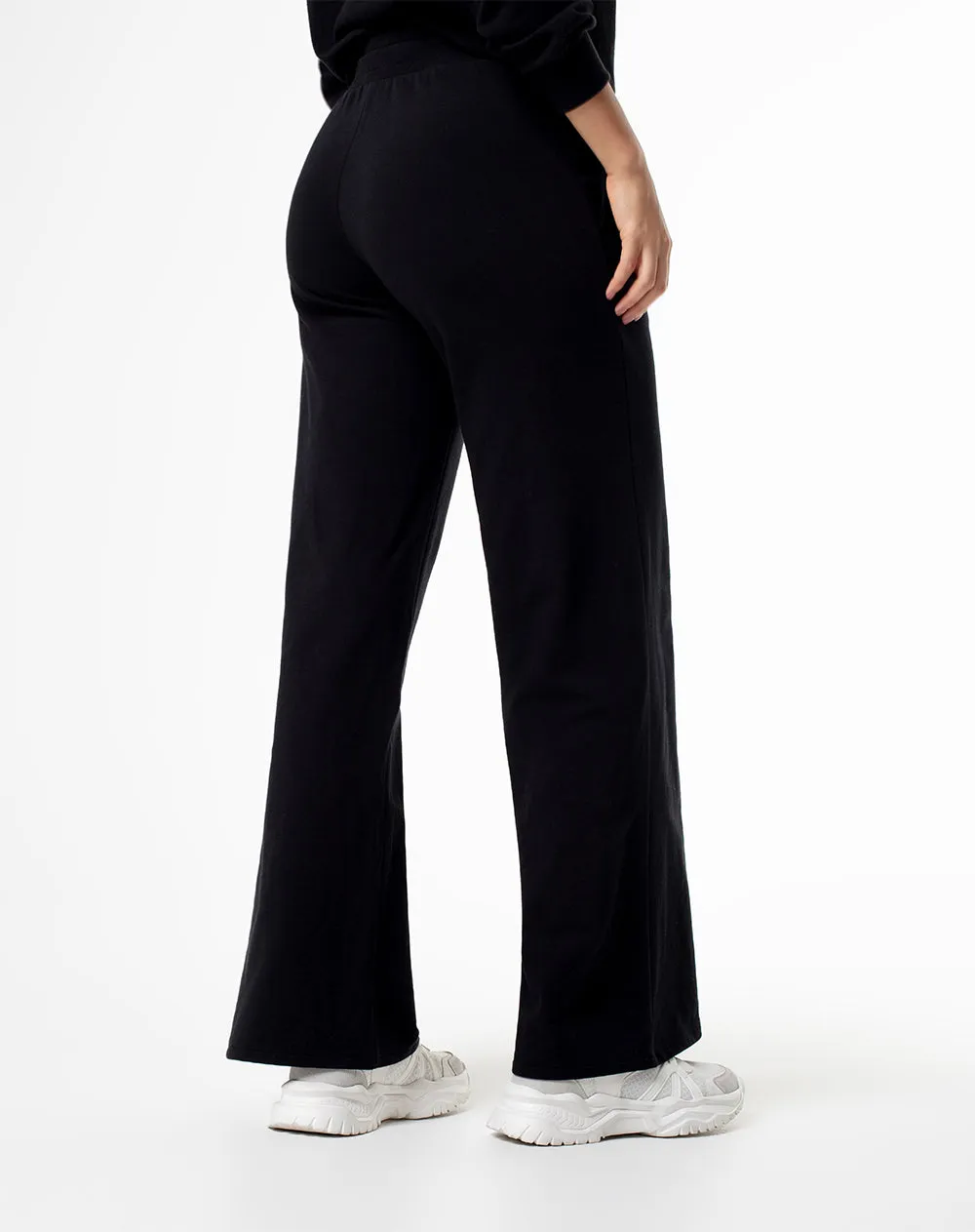 Pantalón relax tiro medio algodón negro mujer sold by Gef product image thumbnail 2