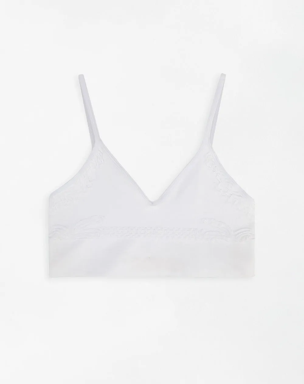 Top soporte medio pocas costuras y cargaderas graduables blanco sold by Gef product image thumbnail 4