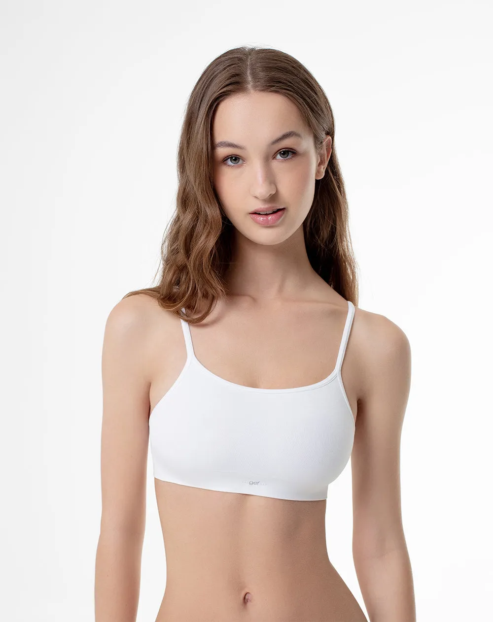 Top soporte medio seamless blanco sold by Gef