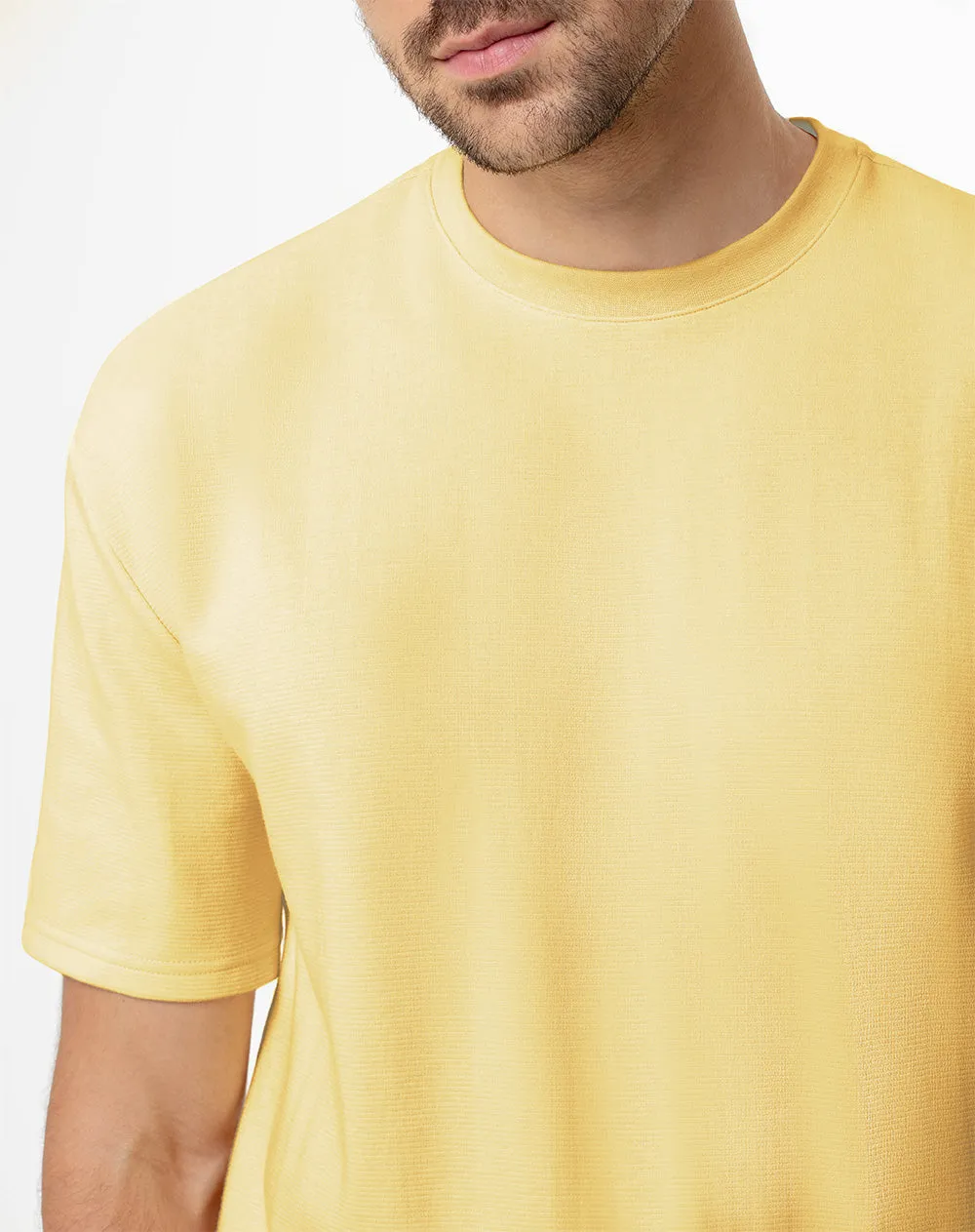 Camiseta oversized fit manga corta amarilla sold by Gef product image thumbnail 3