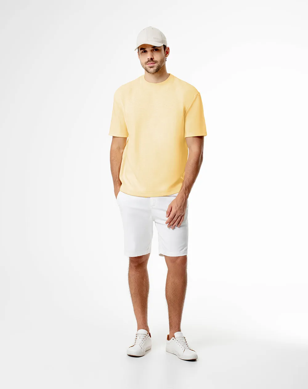 Camiseta oversized fit manga corta amarilla sold by Gef product image thumbnail 4