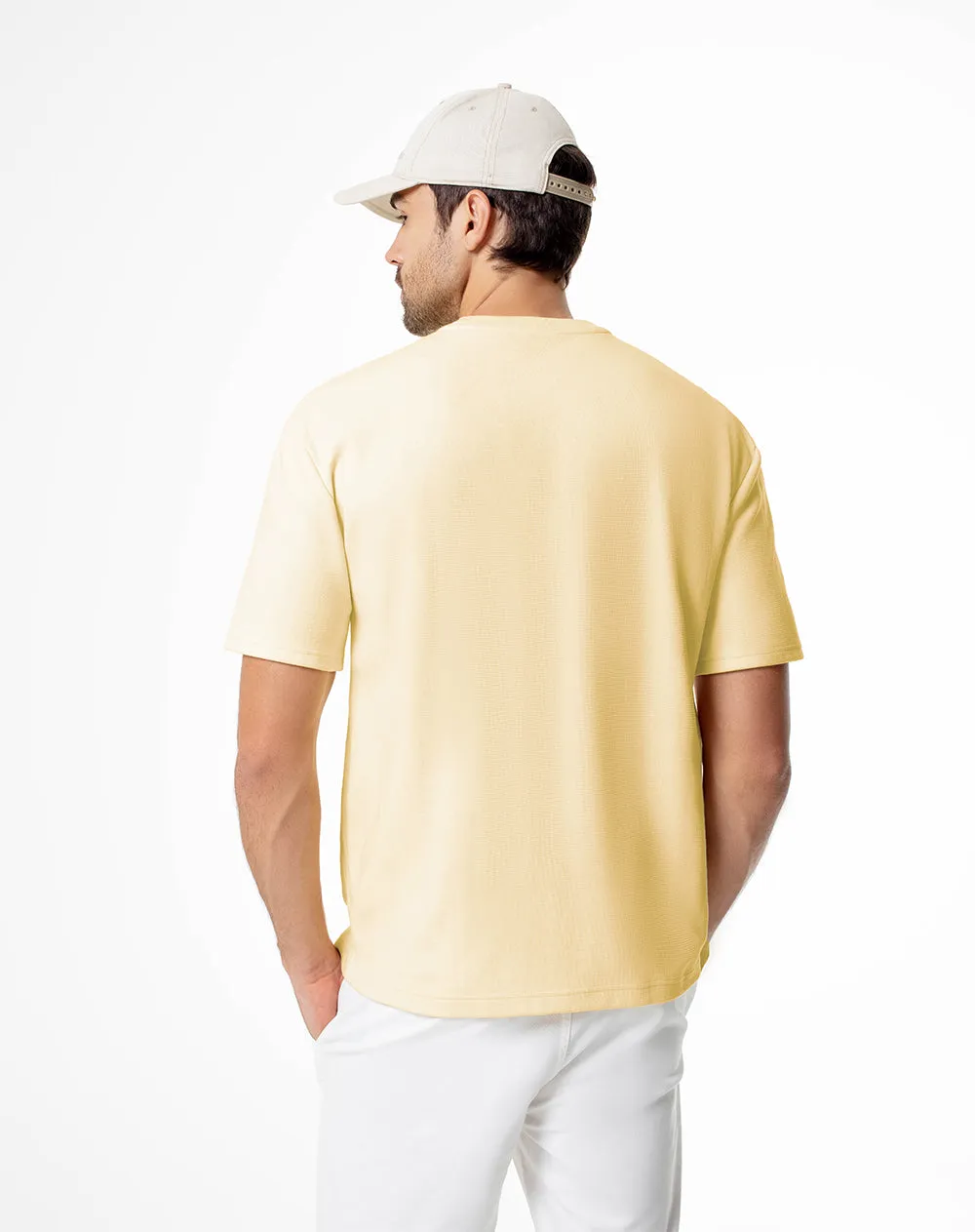 Camiseta oversized fit manga corta amarilla sold by Gef product image thumbnail 2