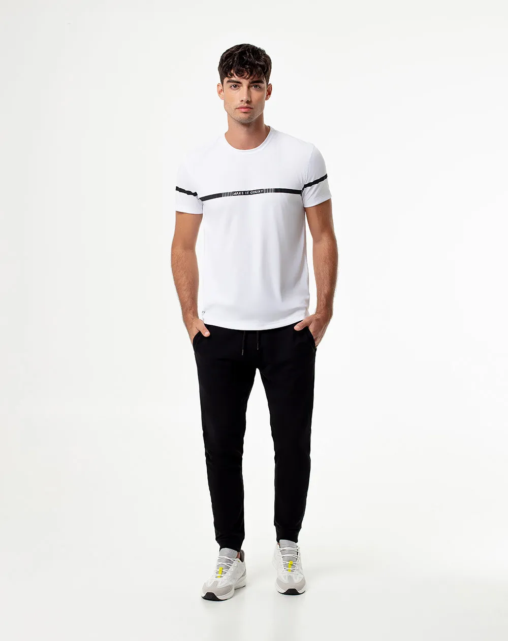 Jogger slim algodón negro hombre sold by Gef