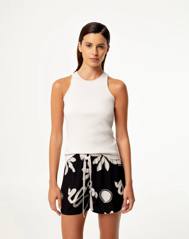 Short negro estampado sold by Gef