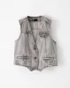 Chaleco sin capucha denim gris sold by Gef