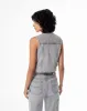 Chaleco sin capucha denim gris sold by Gef