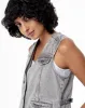 Chaleco sin capucha denim gris sold by Gef