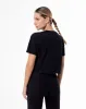 Camiseta Lite cropped fit manga corta negra sold by Gef