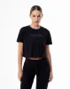 Camiseta Lite cropped fit manga corta negra sold by Gef