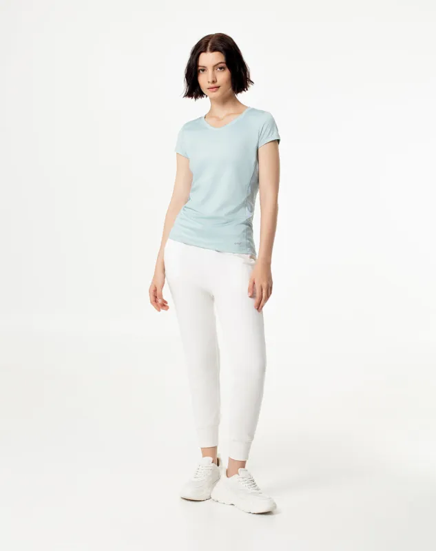 Camiseta slim fit manga corta azul sold by Gef