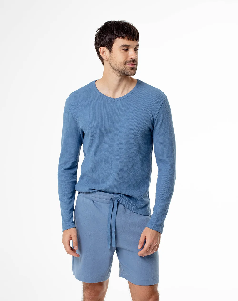 Bermuda regular azul hombre sold by Gef