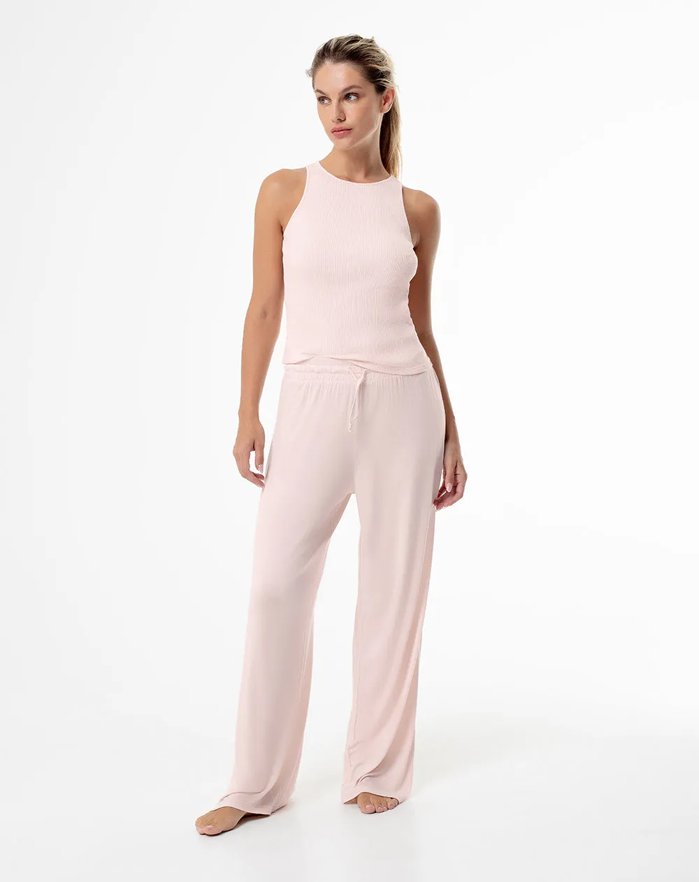 Camiseta esqueleto slim rib algón rosa mujer sold by Gef product image thumbnail 4