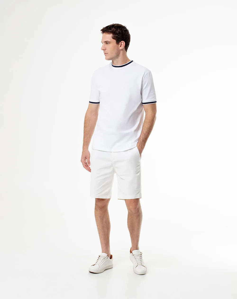 Camiseta regular algodón jersey azul hombre sold by Gef product image thumbnail 4