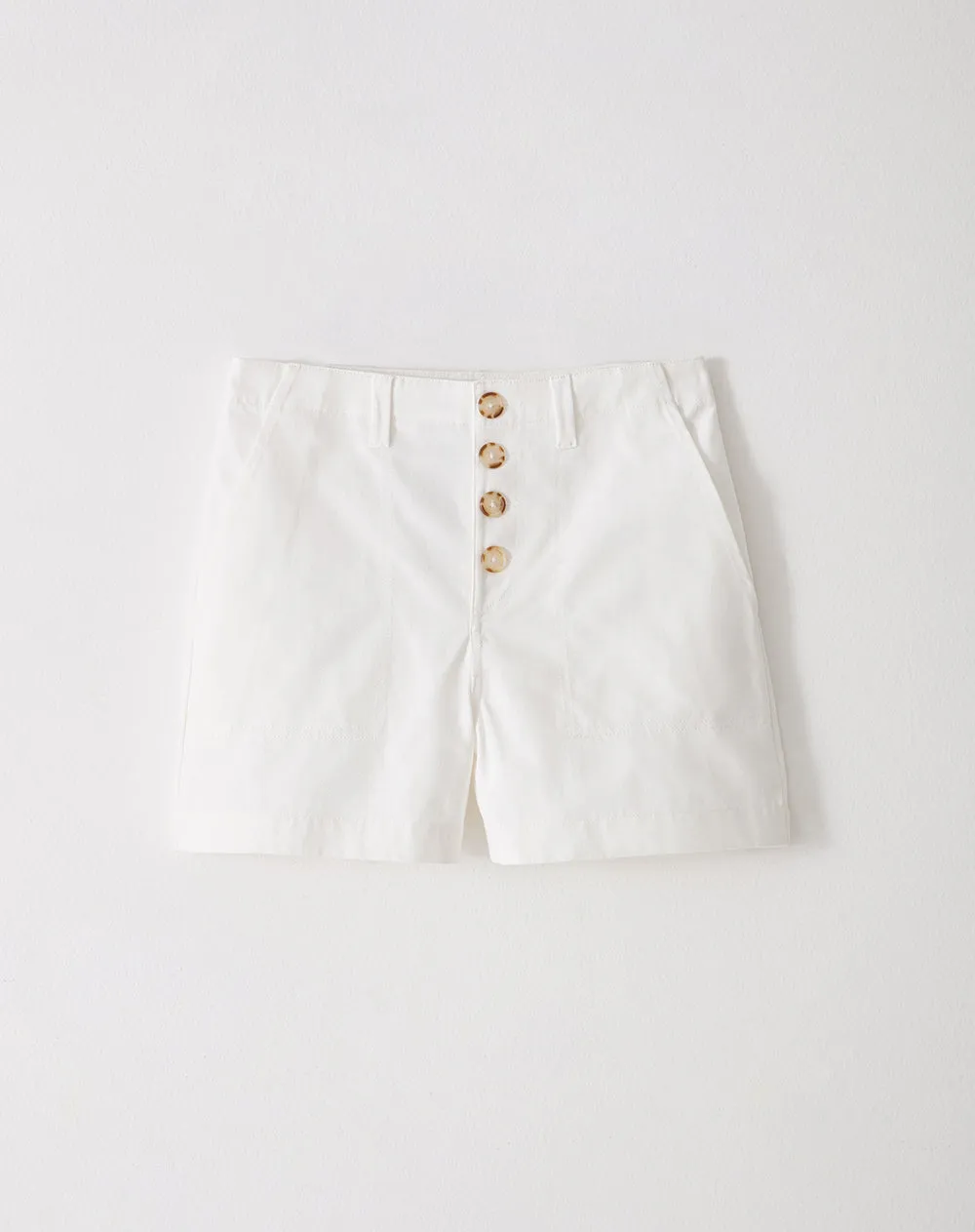 Short tiro medio regular algodón blanco mujer sold by Gef product image thumbnail 5