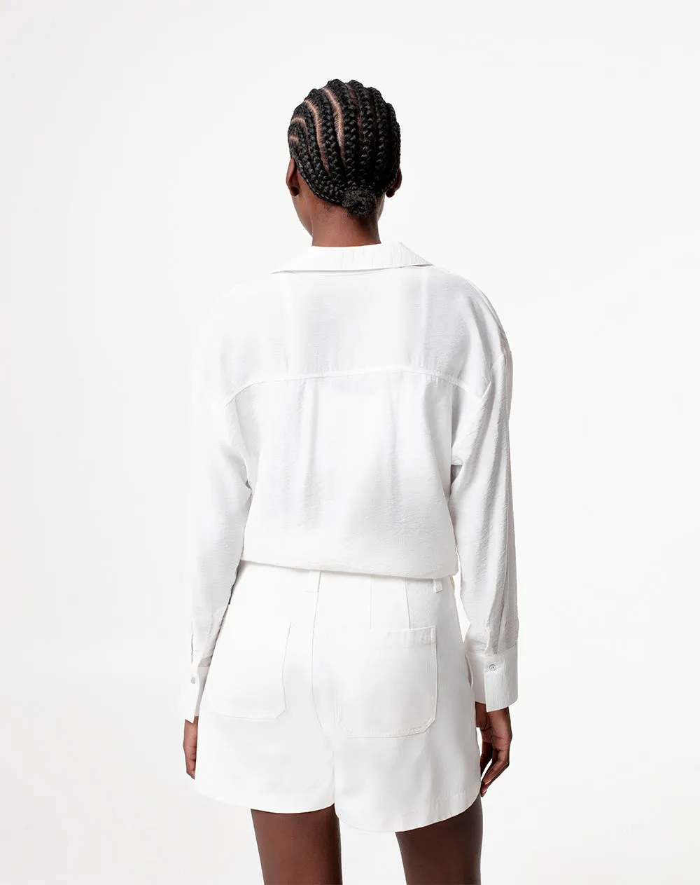 Short tiro medio regular algodón blanco mujer sold by Gef product image thumbnail 2