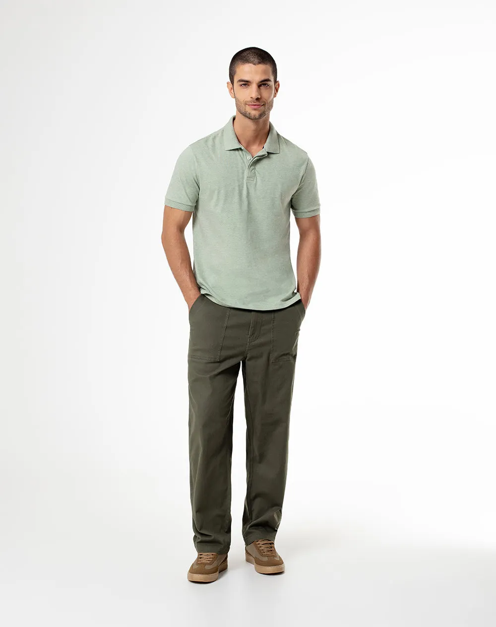 Polo slim algodón verde hombre sold by Gef product image thumbnail 4