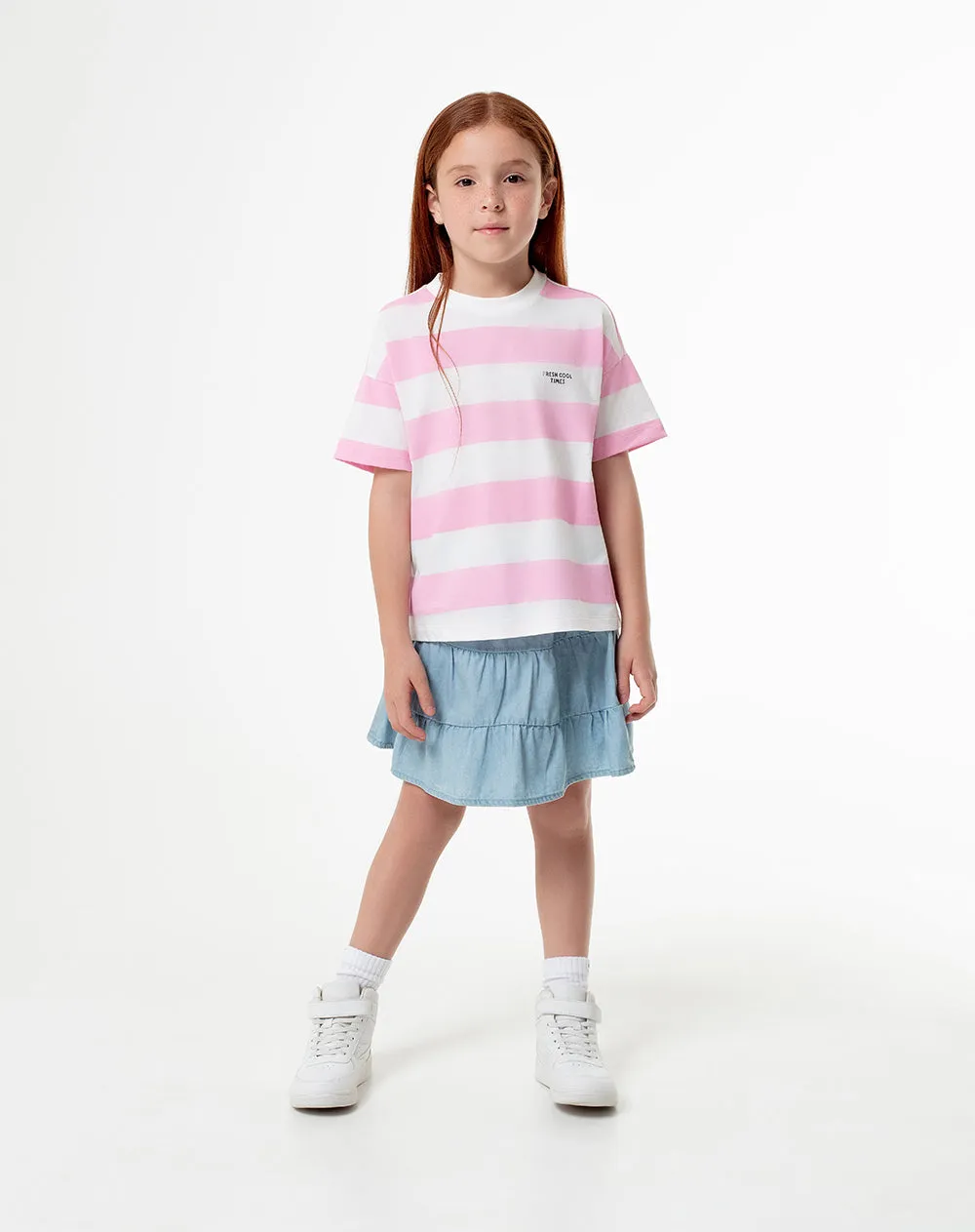 Camiseta regular algodón rayas niña sold by Gef product image thumbnail 4