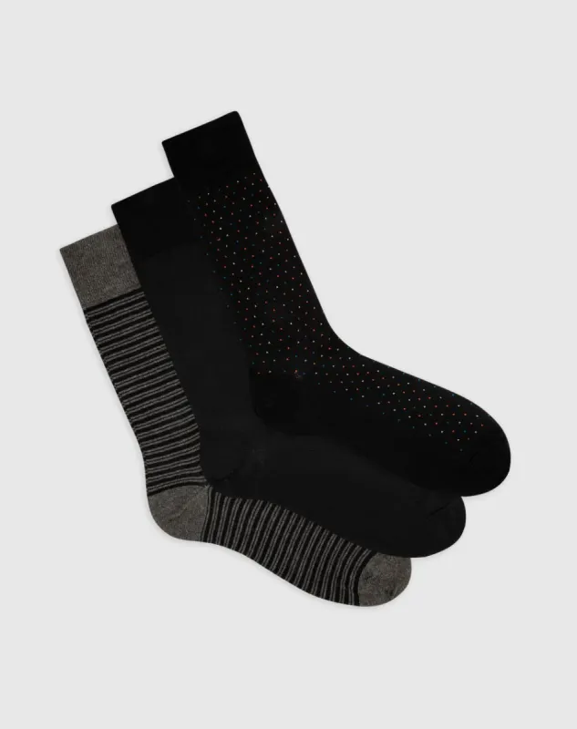 Medias hombre largas algodón pack x3 surtido sold by Gef