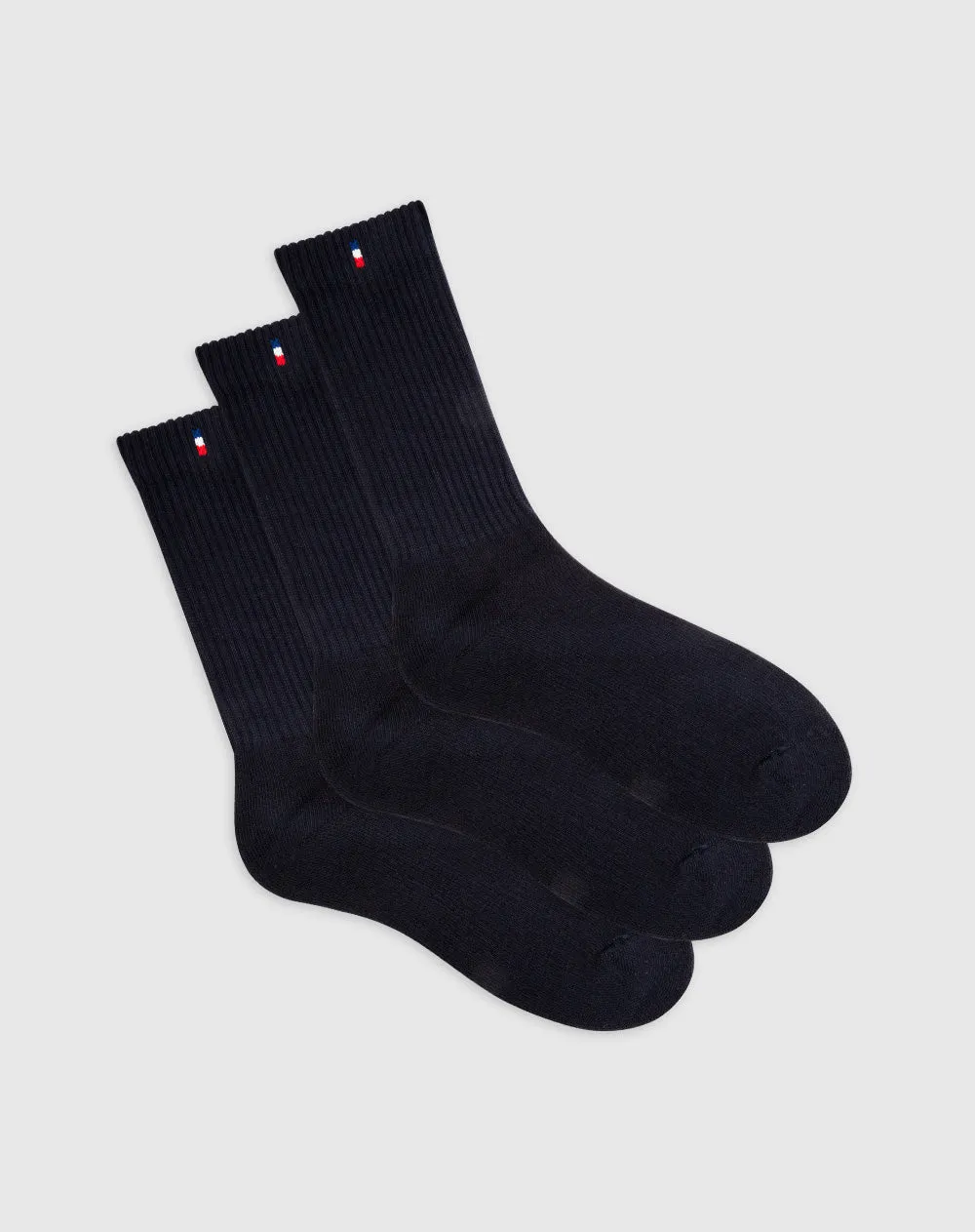 Medias hombre largas acolchadas pack x3 azules sold by Gef