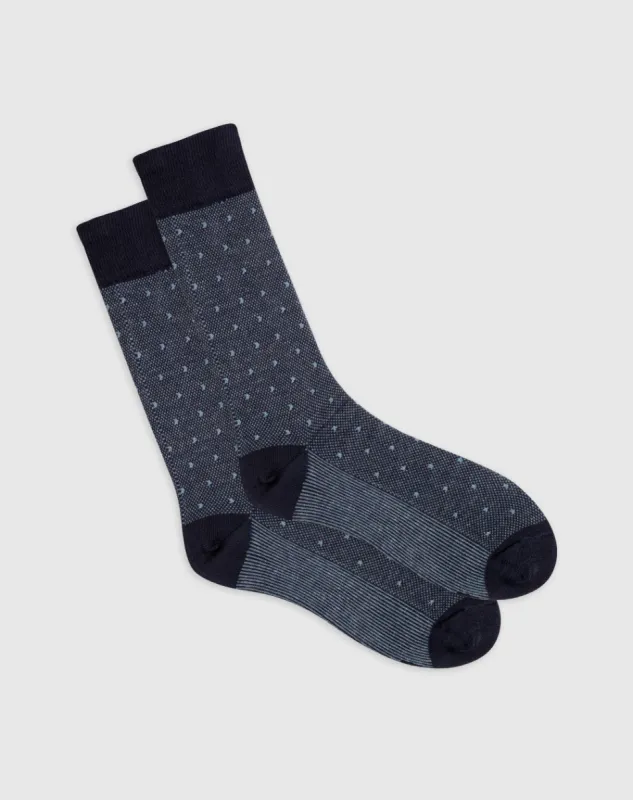 Medias largas azules puntos sold by Gef