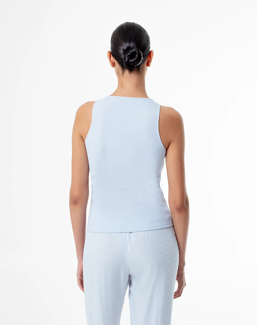 Camiseta esqueleto slim rib algodón azul mujer sold by Gef product image thumbnail 2