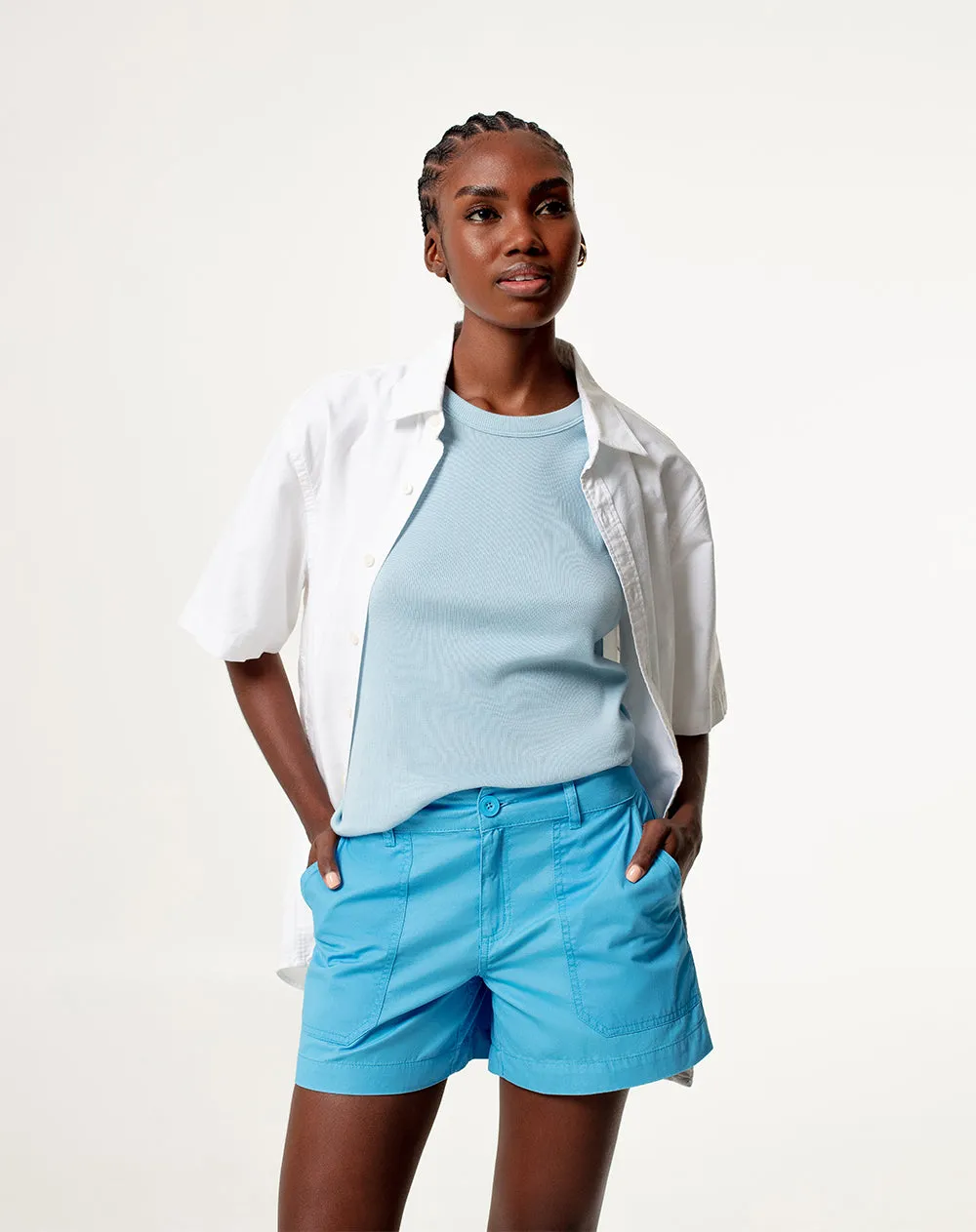 Short azul sold by Gef