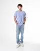 Camiseta regular algodón jersey azul hombre sold by Gef