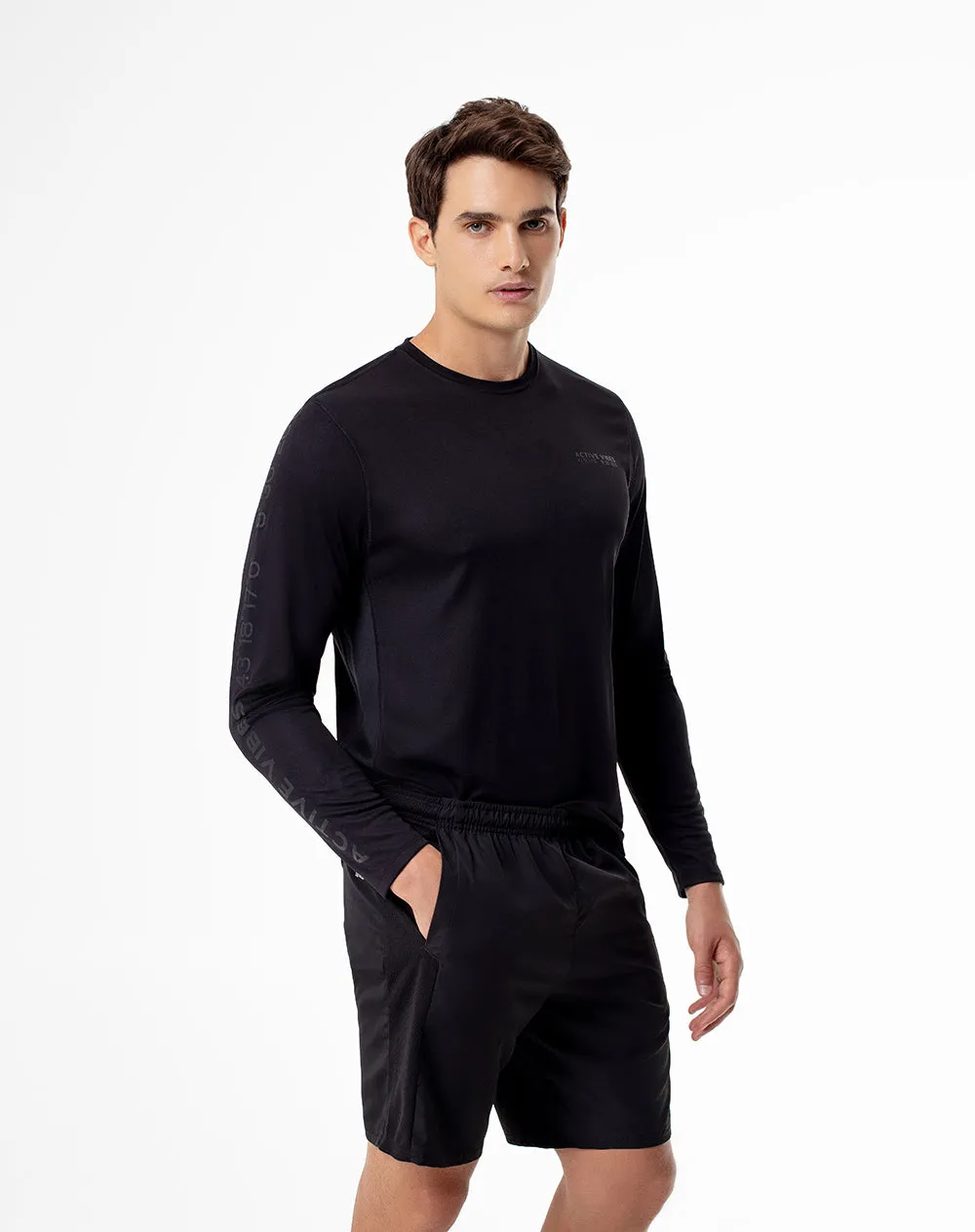 Pantaloneta deportiva secado rápido negra hombre sold by Gef