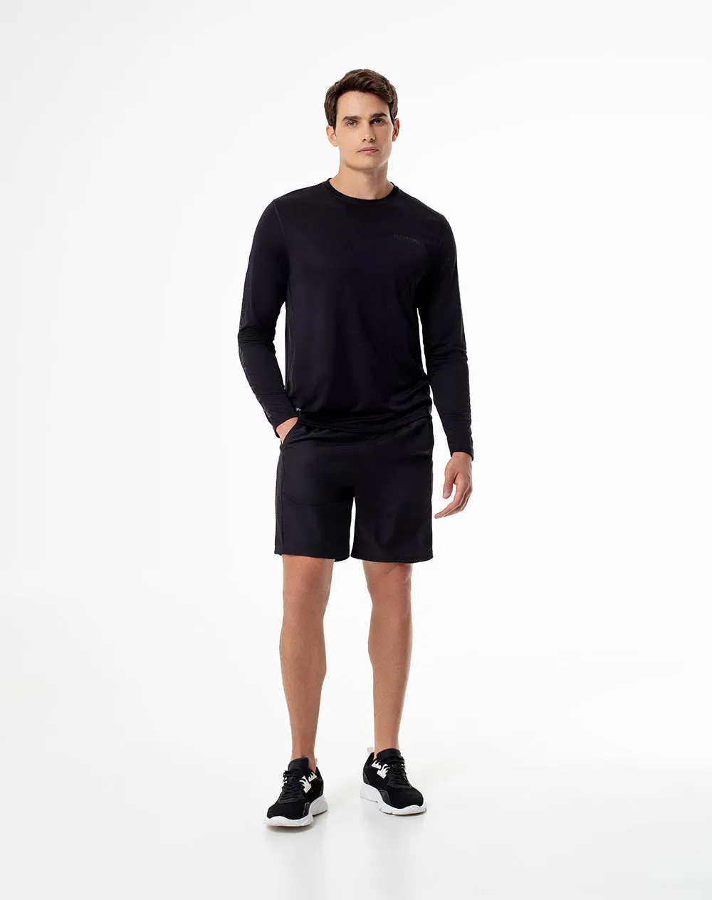 Pantaloneta deportiva secado rápido negra hombre sold by Gef product image thumbnail 3