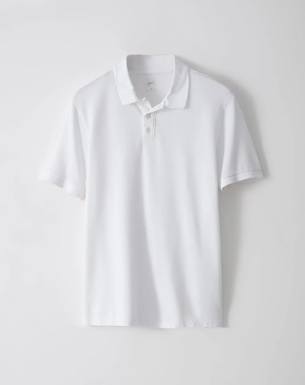 Polo slim algodón blanca hombre sold by Gef product image thumbnail 5