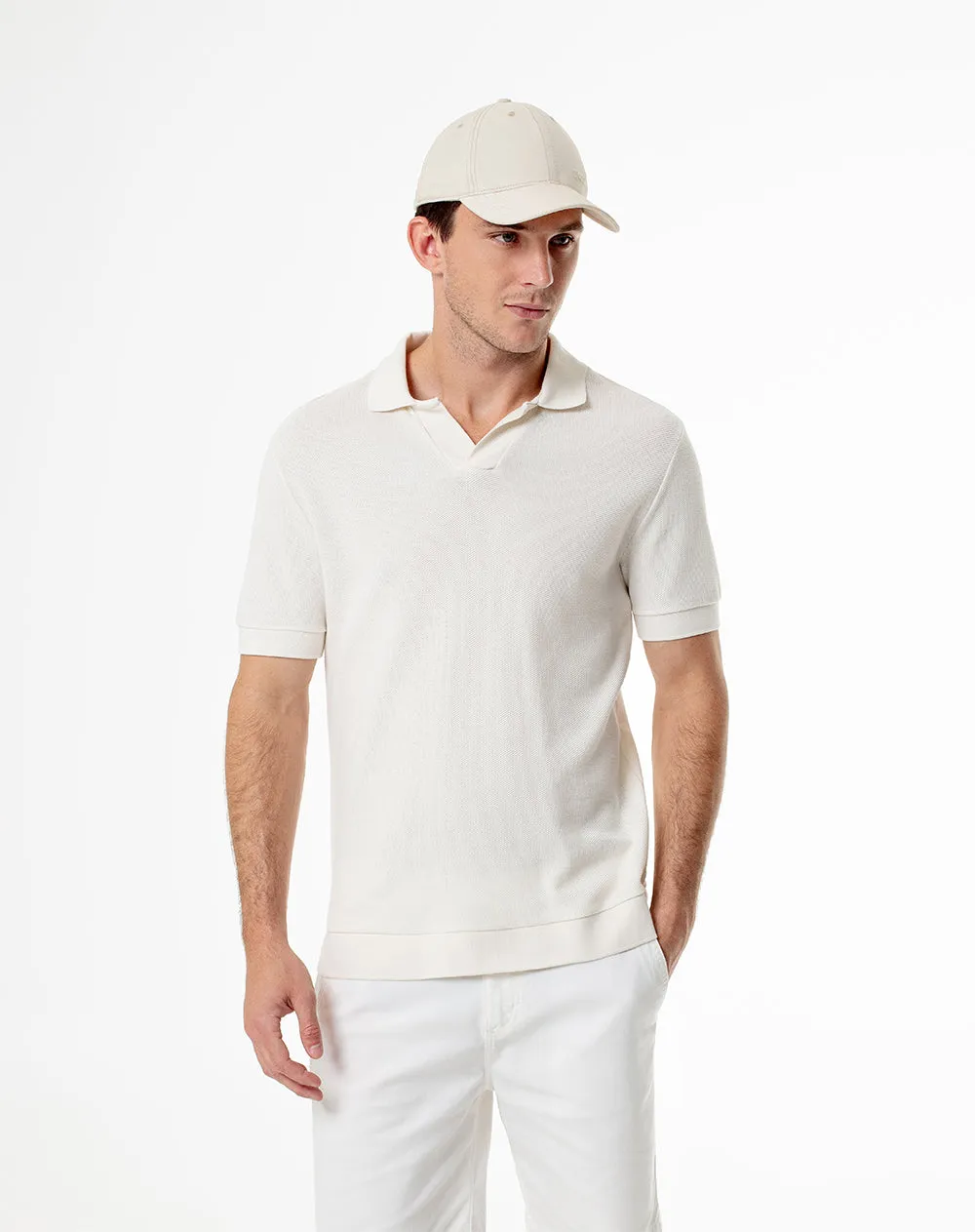 Polo regular algodón vainilla hombre sold by Gef