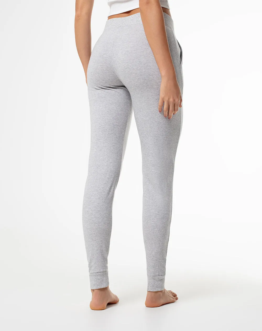 Jogger tiro medio algodón gris mujer sold by Gef product image thumbnail 2