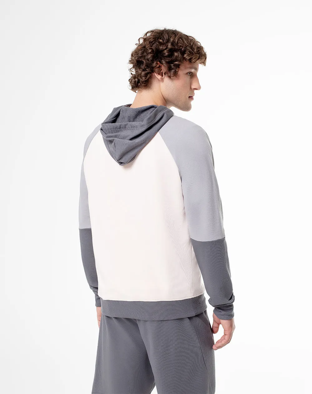 Buzo relax tipo hoddie algodón gris hombre sold by Gef product image thumbnail 2