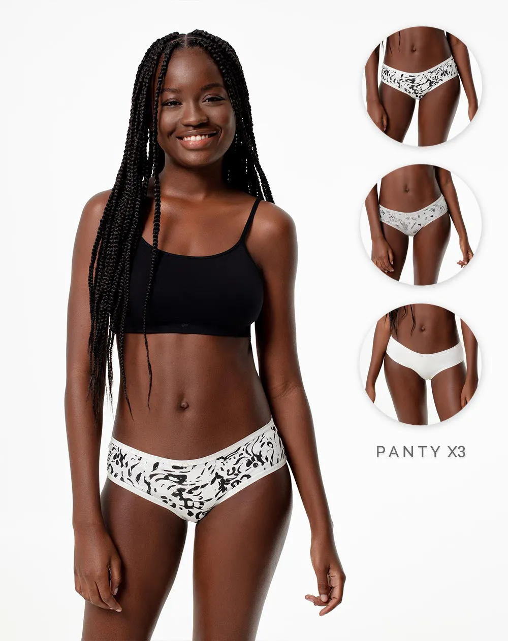 Panty cachetero x3unds surtido sold by Gef