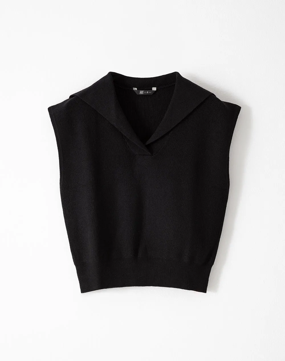 Chaleco oversize tejido negro mujer sold by Gef product image thumbnail 5