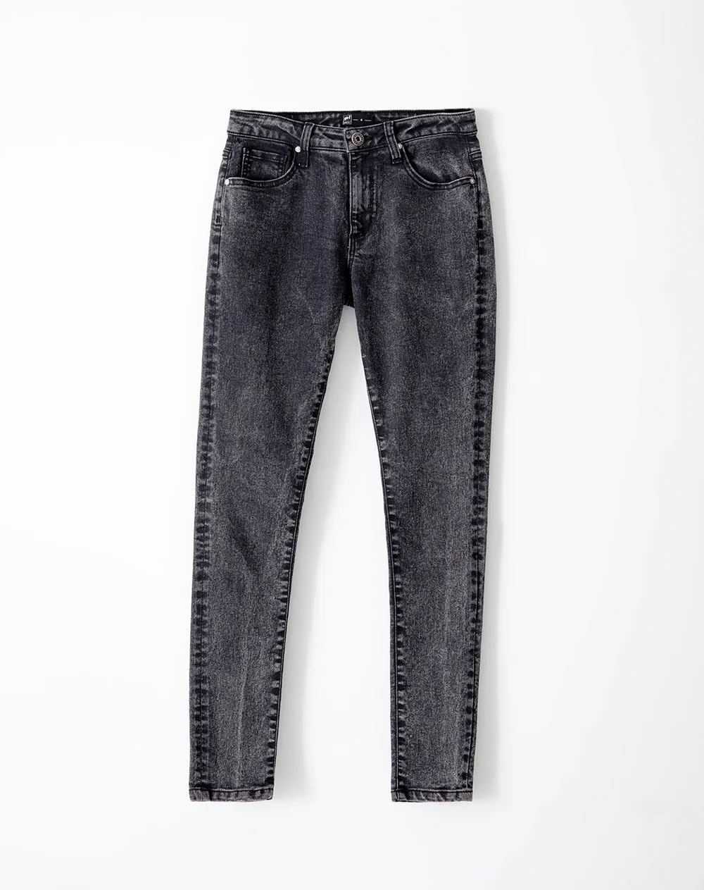 Jean skinny fit tiro medio denim negro sold by Gef product image thumbnail 5