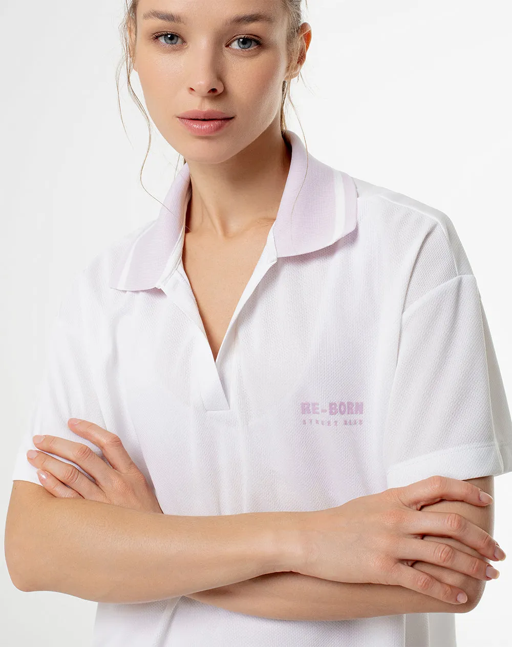 Polo deportiva mujer secado rápido blanco sold by Gef product image thumbnail 3