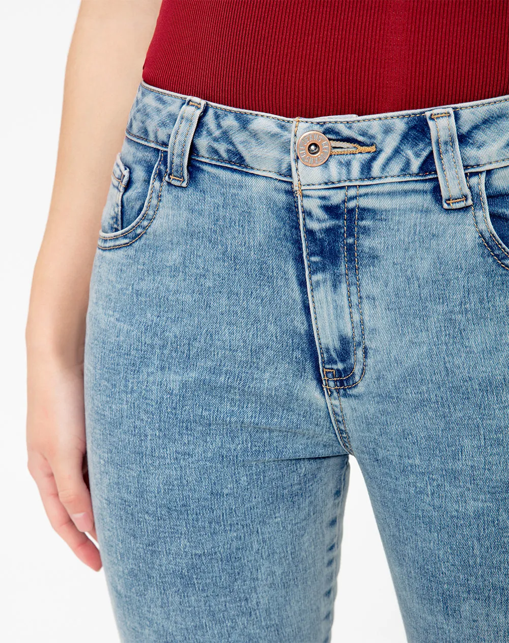 Jean skinny fit tiro medio indigo claro sold by Gef product image thumbnail 4