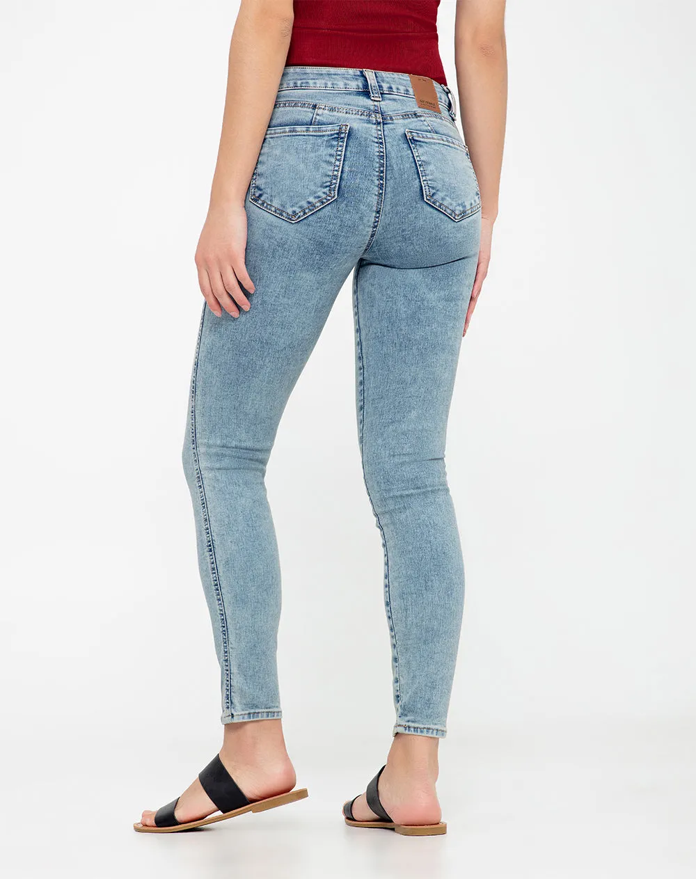 Jean skinny fit tiro medio indigo claro sold by Gef product image thumbnail 2