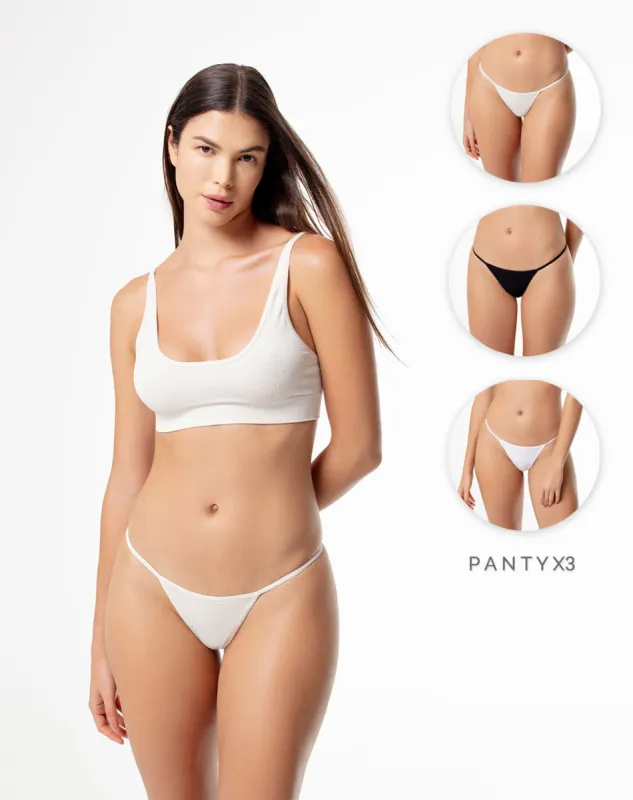 Panty tipo tanga seamless x3unds surtido sold by Gef