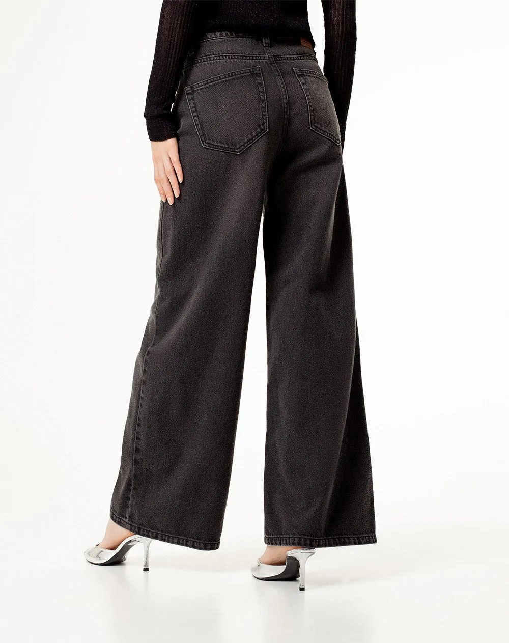 Jean relaxed fit tiro medio denim negro sold by Gef product image thumbnail 2