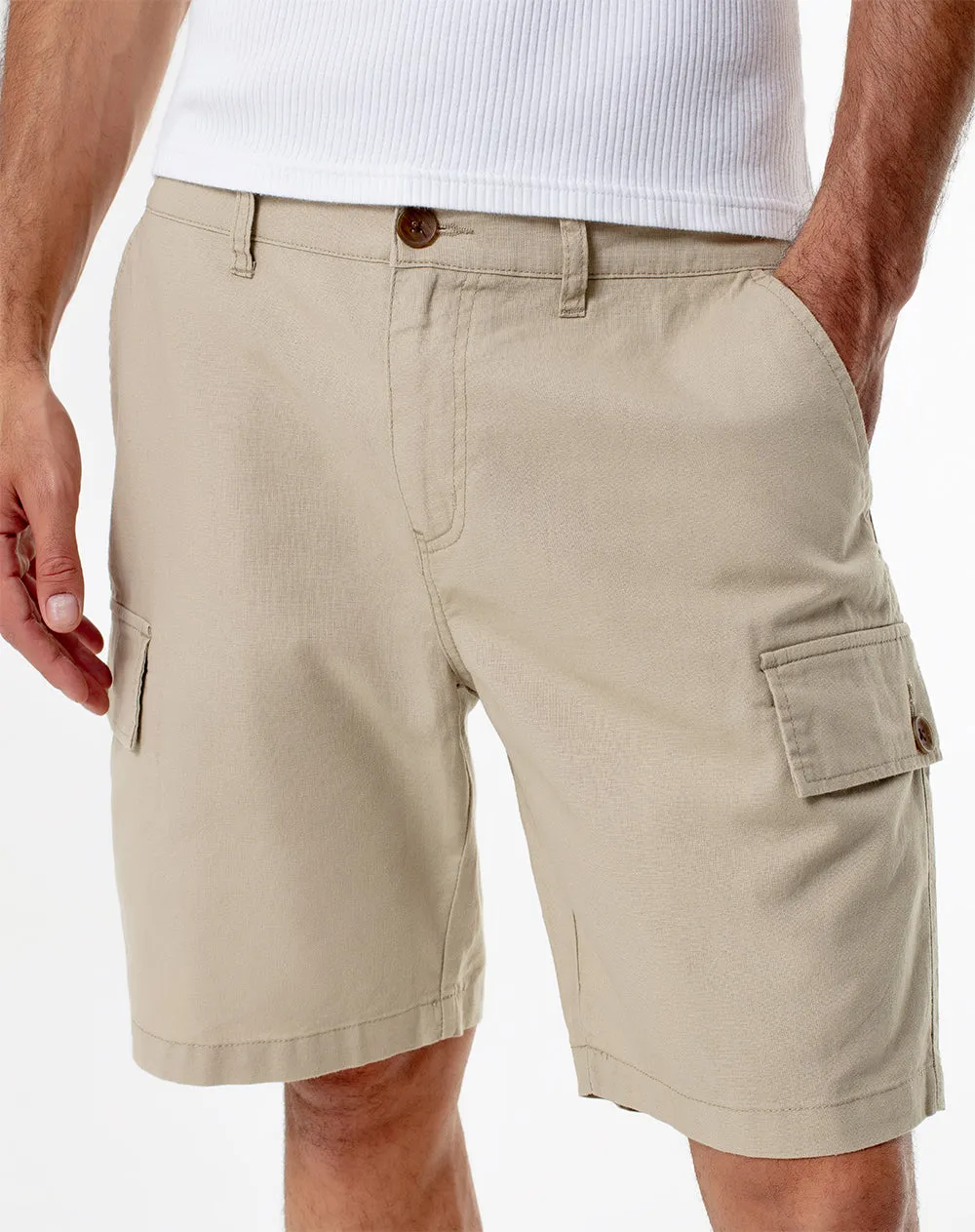 Bermuda regular lino habano hombre sold by Gef product image thumbnail 4