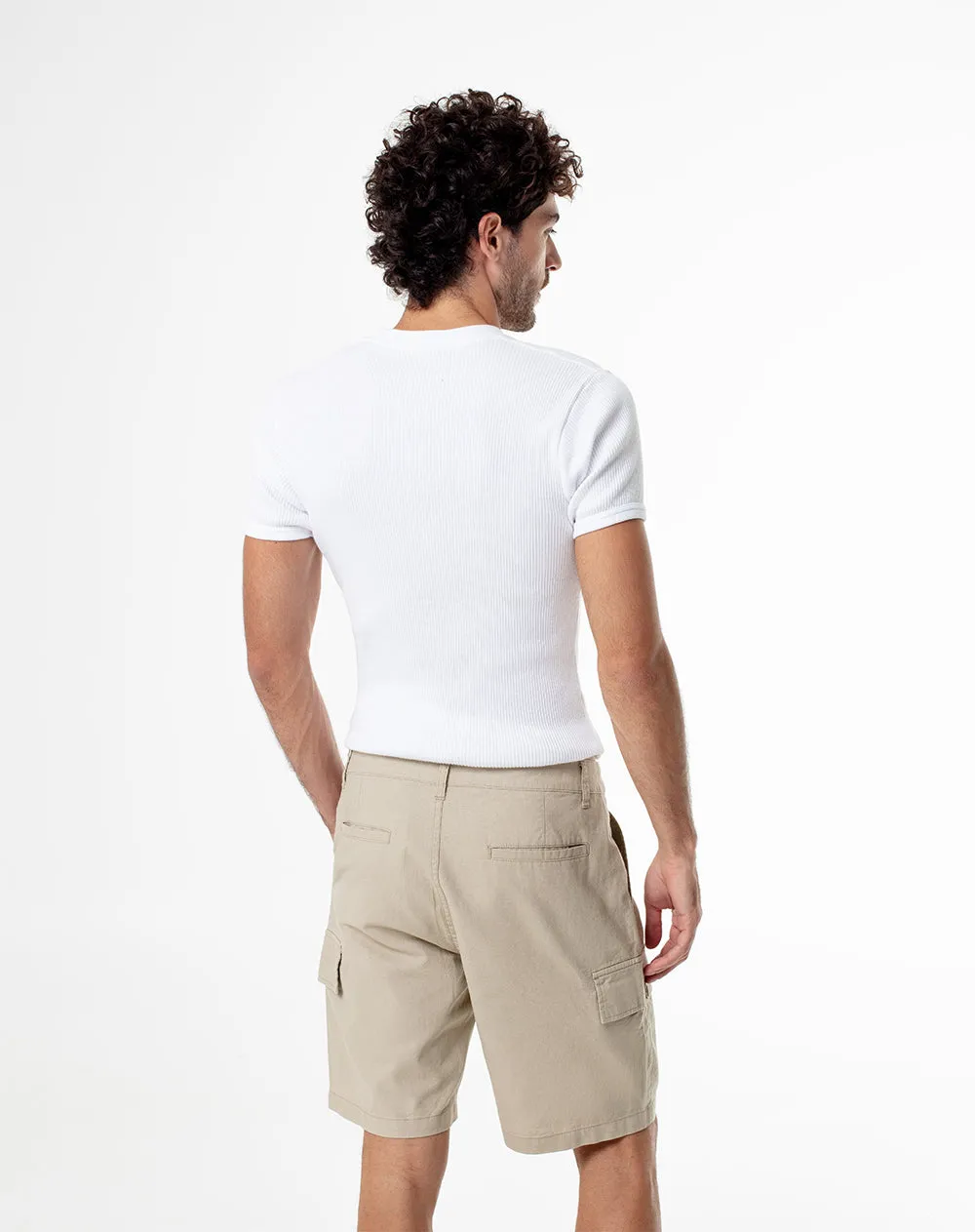 Bermuda regular lino habano hombre sold by Gef product image thumbnail 2