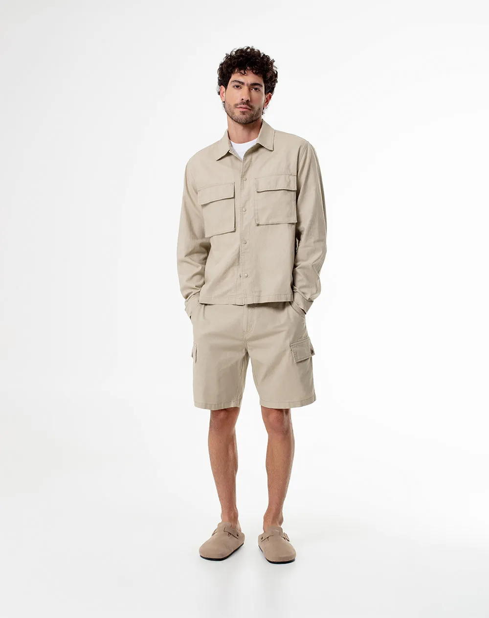 Bermuda regular lino habano hombre sold by Gef product image thumbnail 3