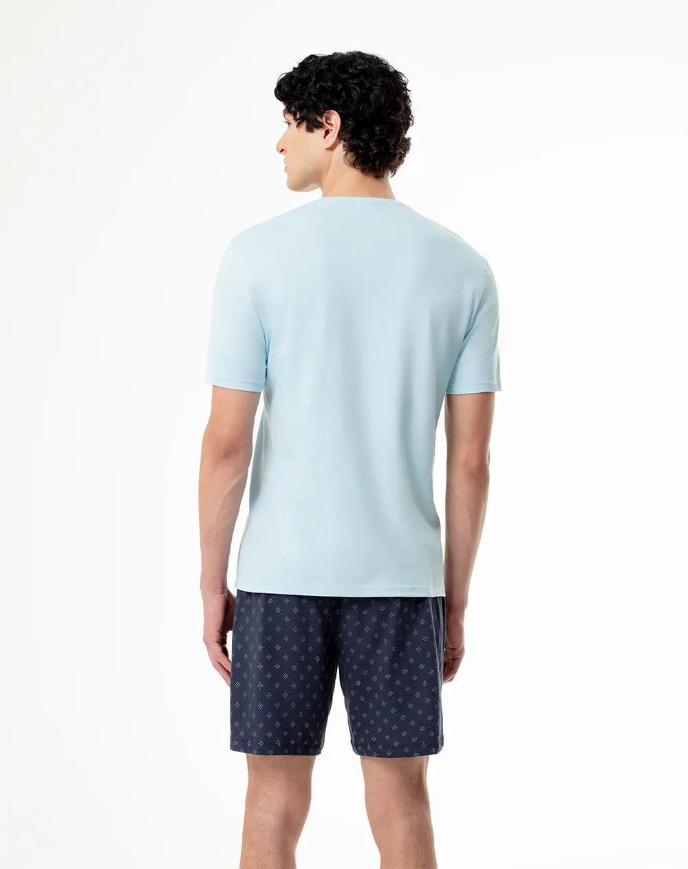 Pijama relaxed fit manga corta azul sold by Gef product image thumbnail 2