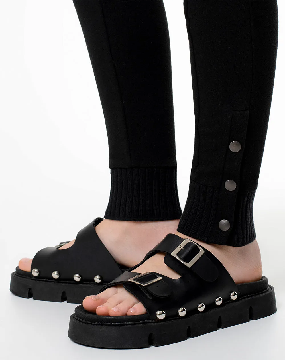 Jogger tiro medio algodón negro mujer sold by Gef product image thumbnail 4