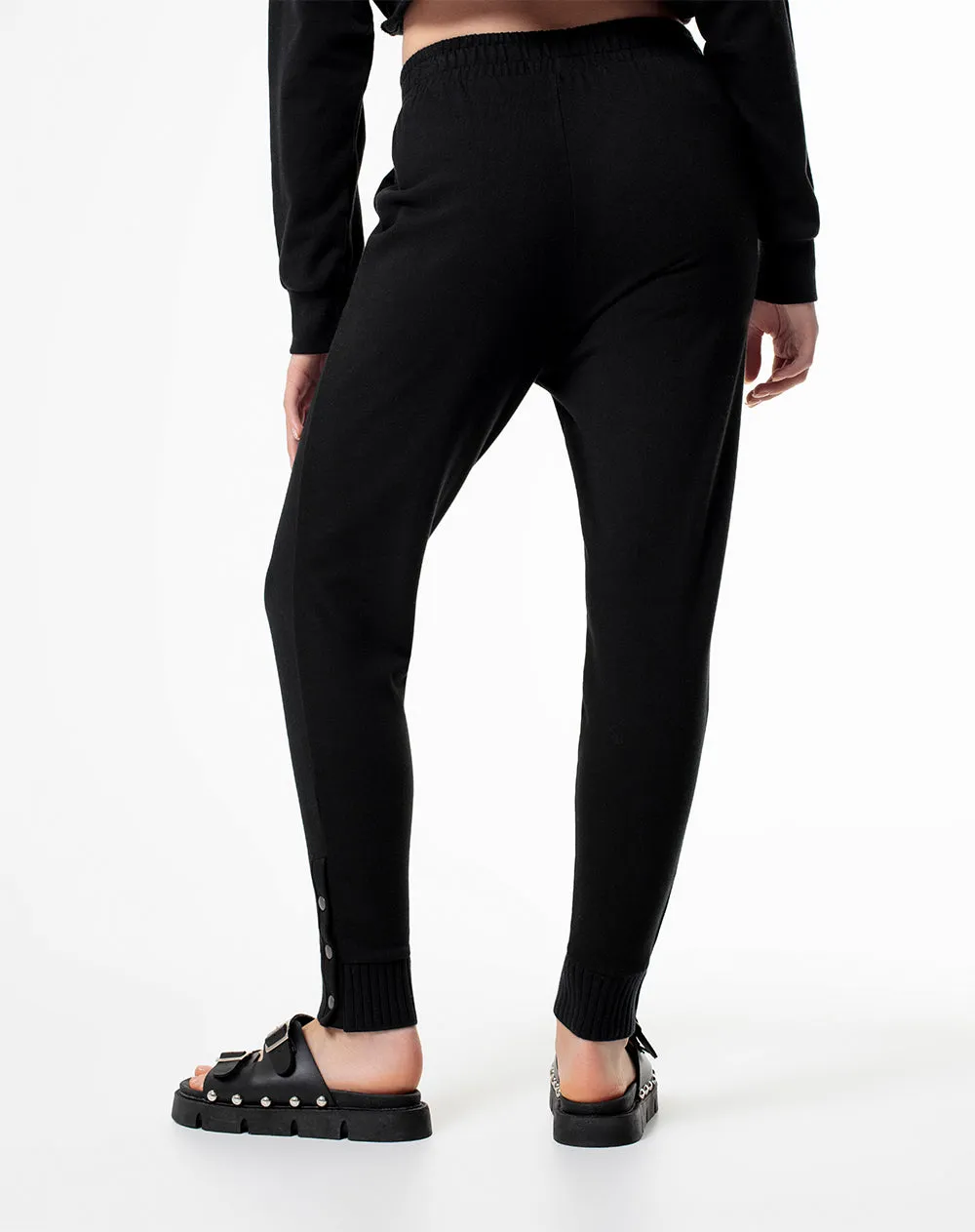 Jogger tiro medio algodón negro mujer sold by Gef product image thumbnail 2