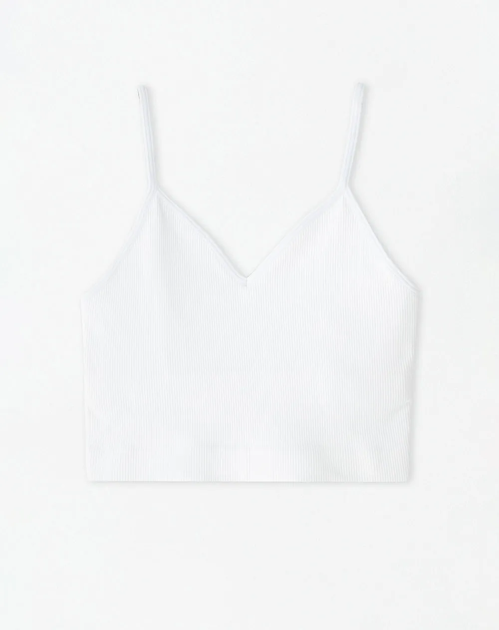 Crop top slim seamless blanco mujer sold by Gef product image thumbnail 4