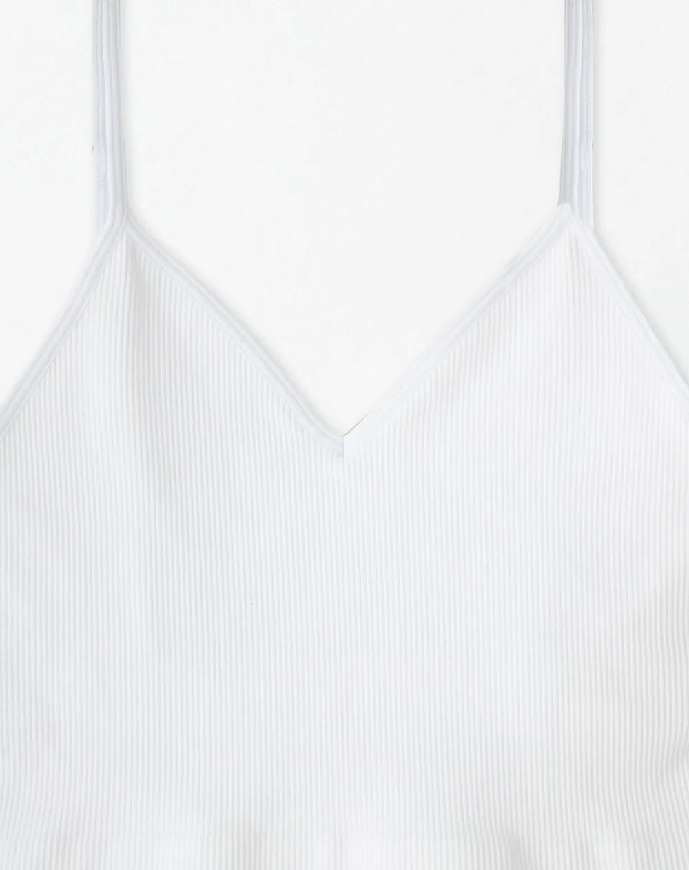 Crop top slim seamless blanco mujer sold by Gef product image thumbnail 5